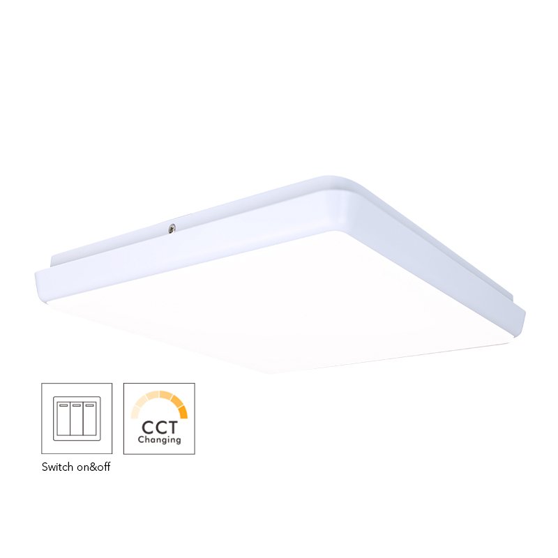 250mm Square Dimmable LED Ceiling Lamp