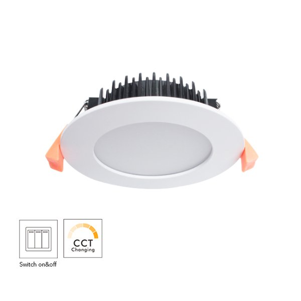 Switch CCT Changeable Residential 9W Dimmable LED Downlight