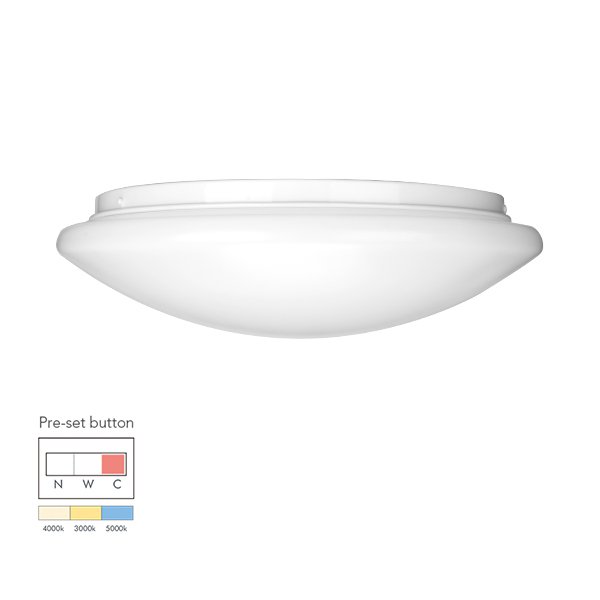 18W Economic tri-color pre-setting LED Ceiling Lamp