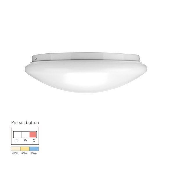 12W Economic tri-color pre-setting LED Ceiling Lamp
