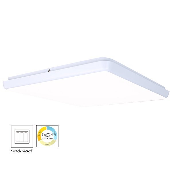 400mm Square Dimmable LED Ceiling Lamp